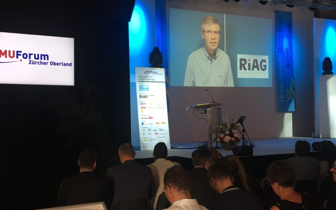RiAG: Hauptsponsor des 10. KMU Forum Zürcher Oberland